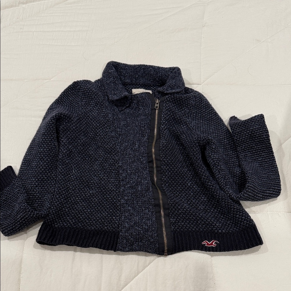 Hollister Dark Blue Knit Sweater